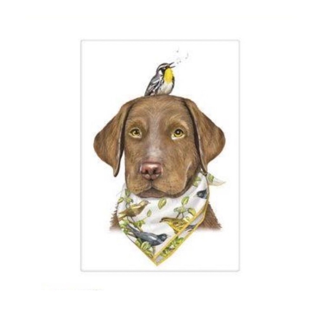 Mary Lake-Thompson Lab~Bird~Bandana Flour Sack